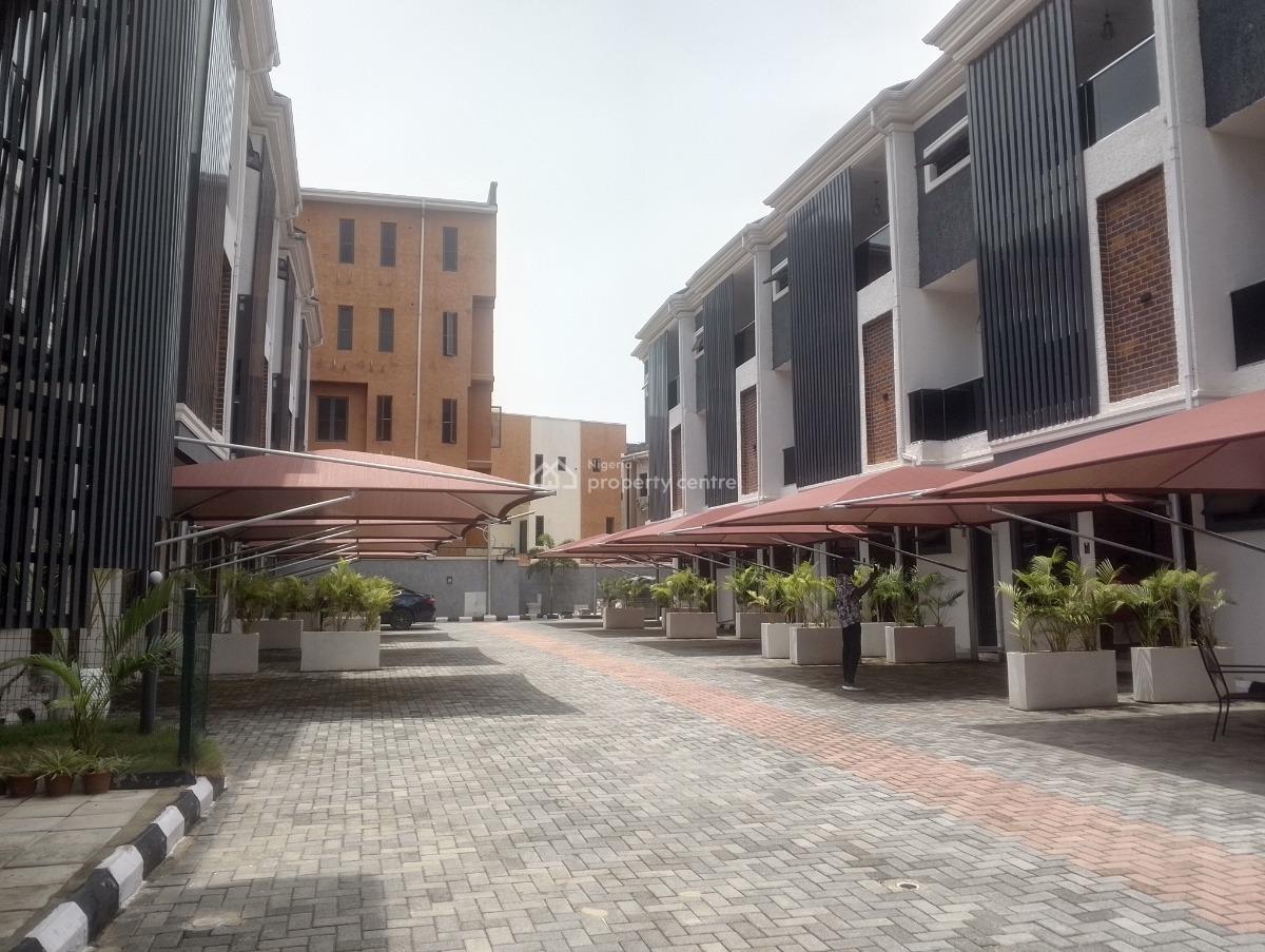 Newly Built 4 Bedroom Terrace Duplex with a Room Bq, Pool and Gym, Off Kunsenla Road, Ikate Elegushi, Lekki, Lagos, Terraced Duplex for Sale