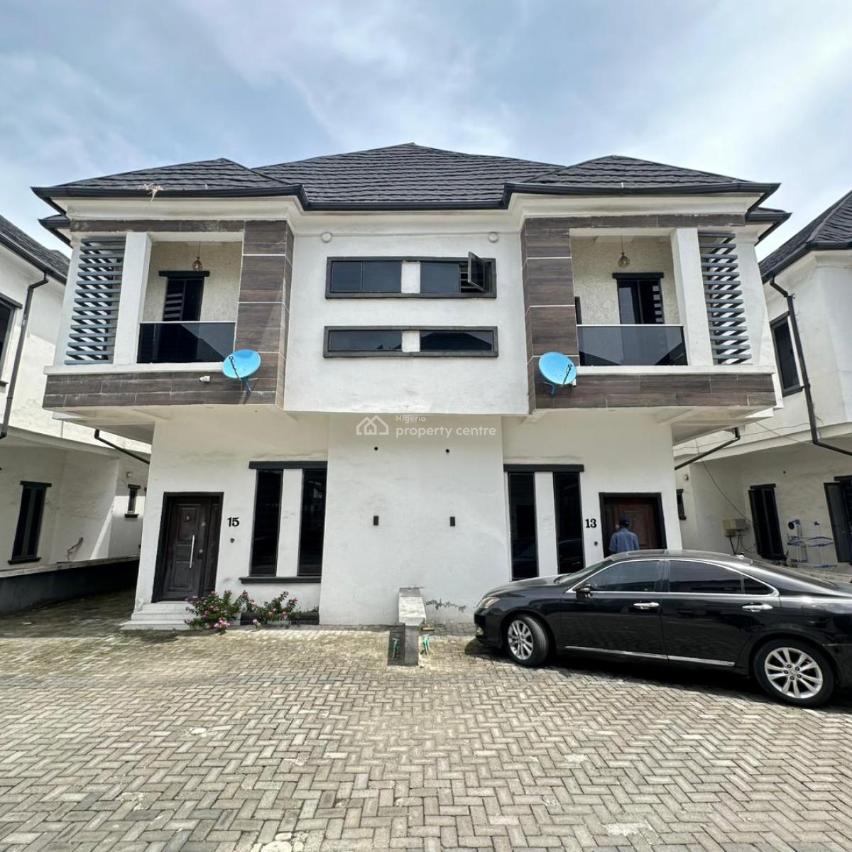 Lovely 4 Bedroom Semi Detached Duplex with Bq in a Secured Estate, Chevron Toll Gate, Orchid Road, Before The Roundabout, Lekki, Lagos, Semi-detached Duplex for Sale