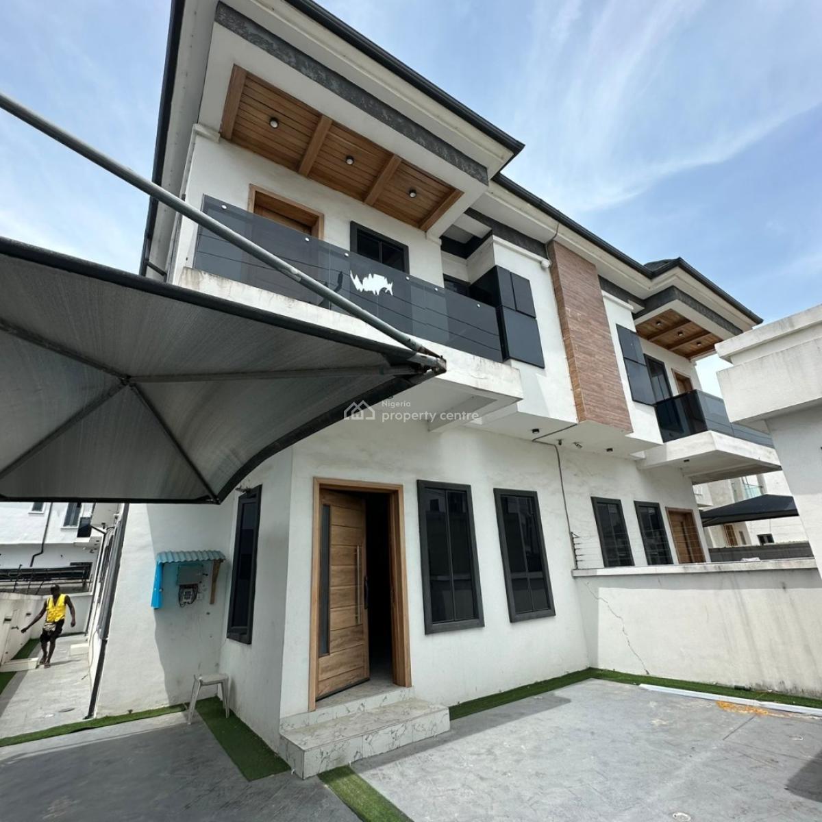 Nicely Built Self Compound 4 Bedroom Semi Detached Duplex with Bq, Chevron Toll Gate, Orchid Road, Before The Roundabout, Lekki, Lagos, Semi-detached Duplex for Sale