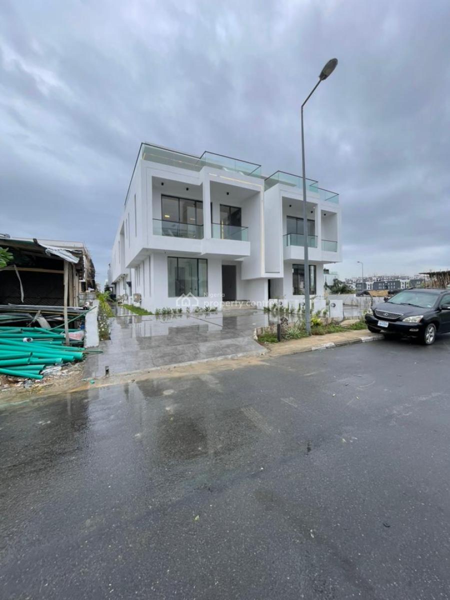 Contemporary 5 Bedroom Semi Detached Home with a Bq, Gym, Cinema, Pool, Ikate, Lekki, Lagos, Semi-detached Duplex for Sale