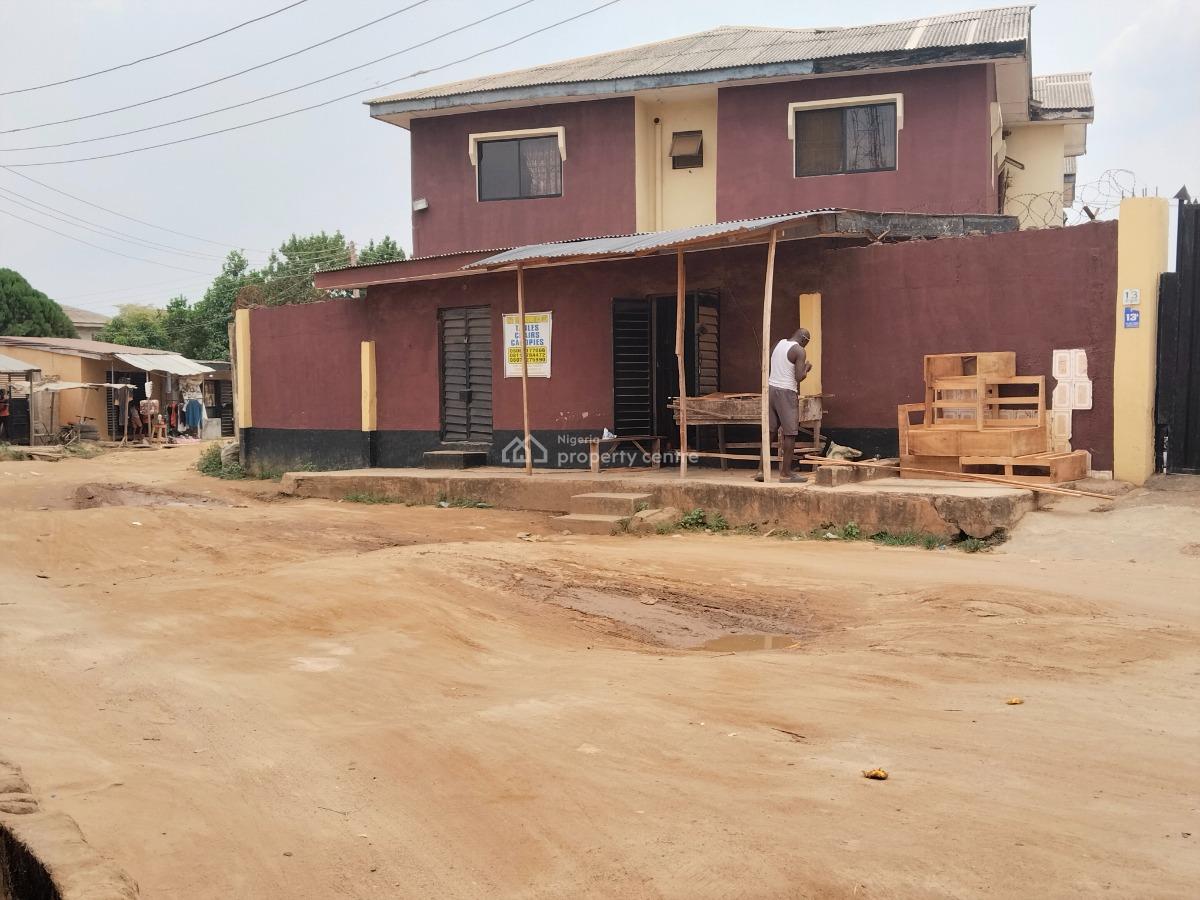 4 Units of 3 Bedrooms Flat with Shops, Via Ojodu Berger, Ibafo, Ogun, Block of Flats for Sale