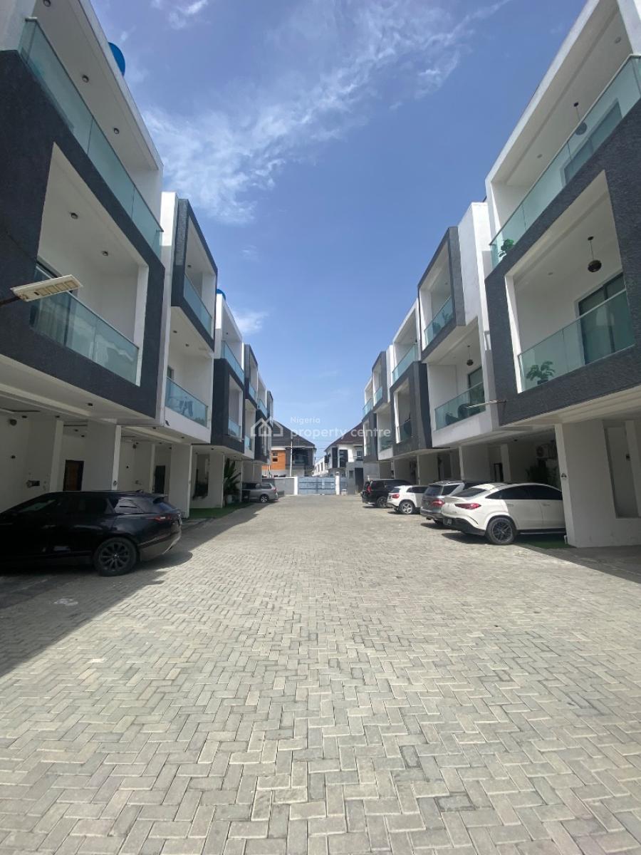 Contemporary 4 Bedrooms Terraced Triplex with Bq, Orchid Road, Lekki, Lagos, Terraced Duplex for Rent