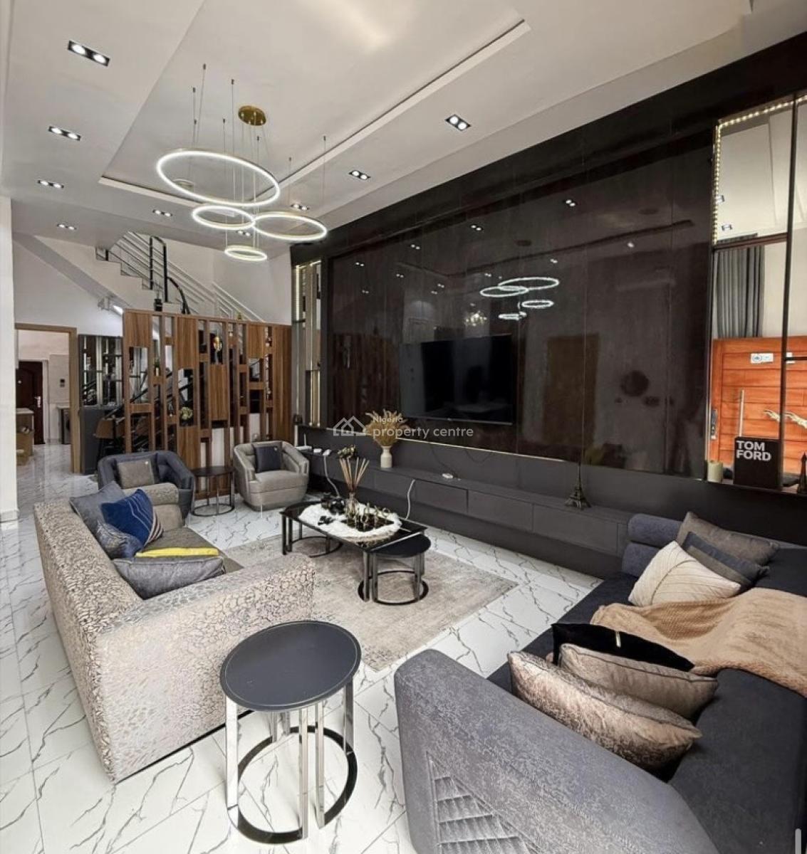 Fully Furnished 4 Bedroom Semi-detached Duplex with Bq, Orchid Road, Lekki, Lagos, Semi-detached Duplex for Rent