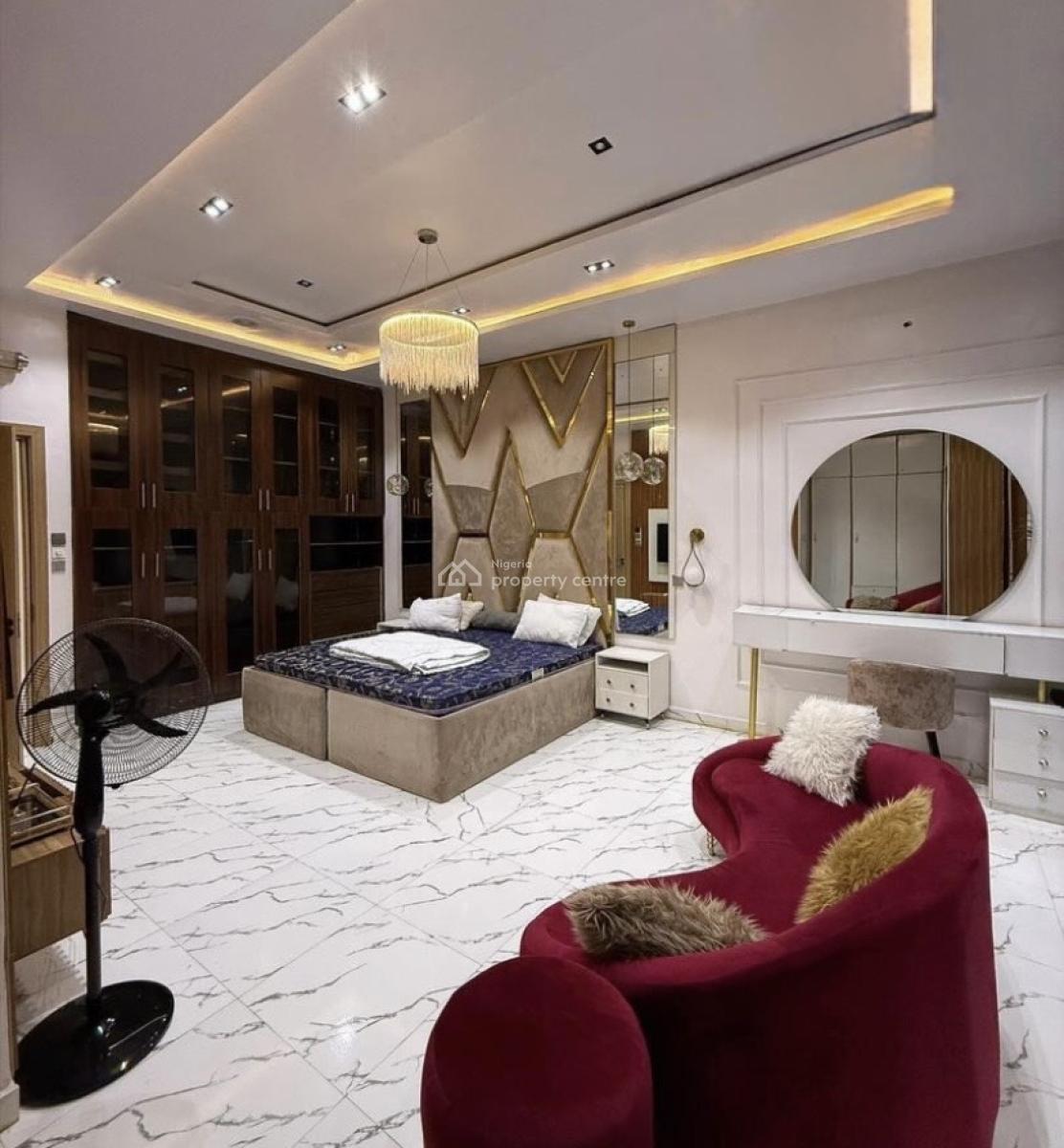 Fully Furnished 4 Bedroom Semi-detached Duplex with Bq, Orchid Road, Lekki, Lagos, Semi-detached Duplex for Rent