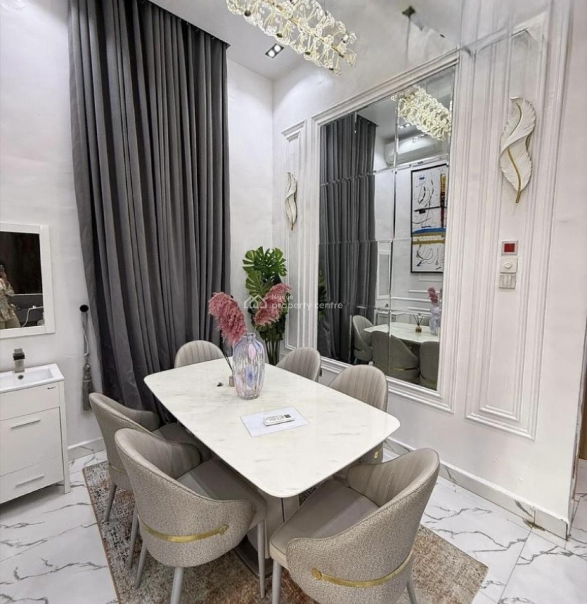 Fully Furnished 4 Bedroom Semi-detached Duplex with Bq, Orchid Road, Lekki, Lagos, Semi-detached Duplex for Rent