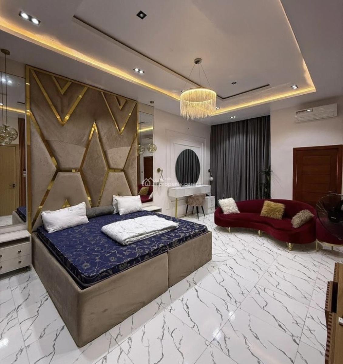 Fully Furnished 4 Bedroom Semi-detached Duplex with Bq, Orchid Road, Lekki, Lagos, Semi-detached Duplex for Rent