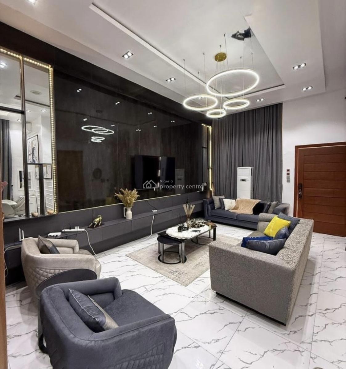 Fully Furnished 4 Bedroom Semi-detached Duplex with Bq, Orchid Road, Lekki, Lagos, Semi-detached Duplex for Rent