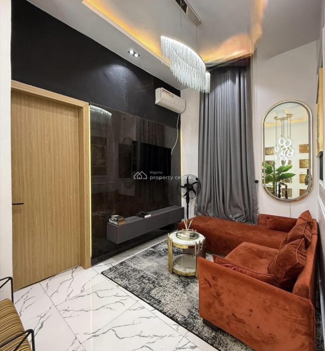 Fully Furnished 4 Bedroom Semi-detached Duplex with Bq, Orchid Road, Lekki, Lagos, Semi-detached Duplex for Rent