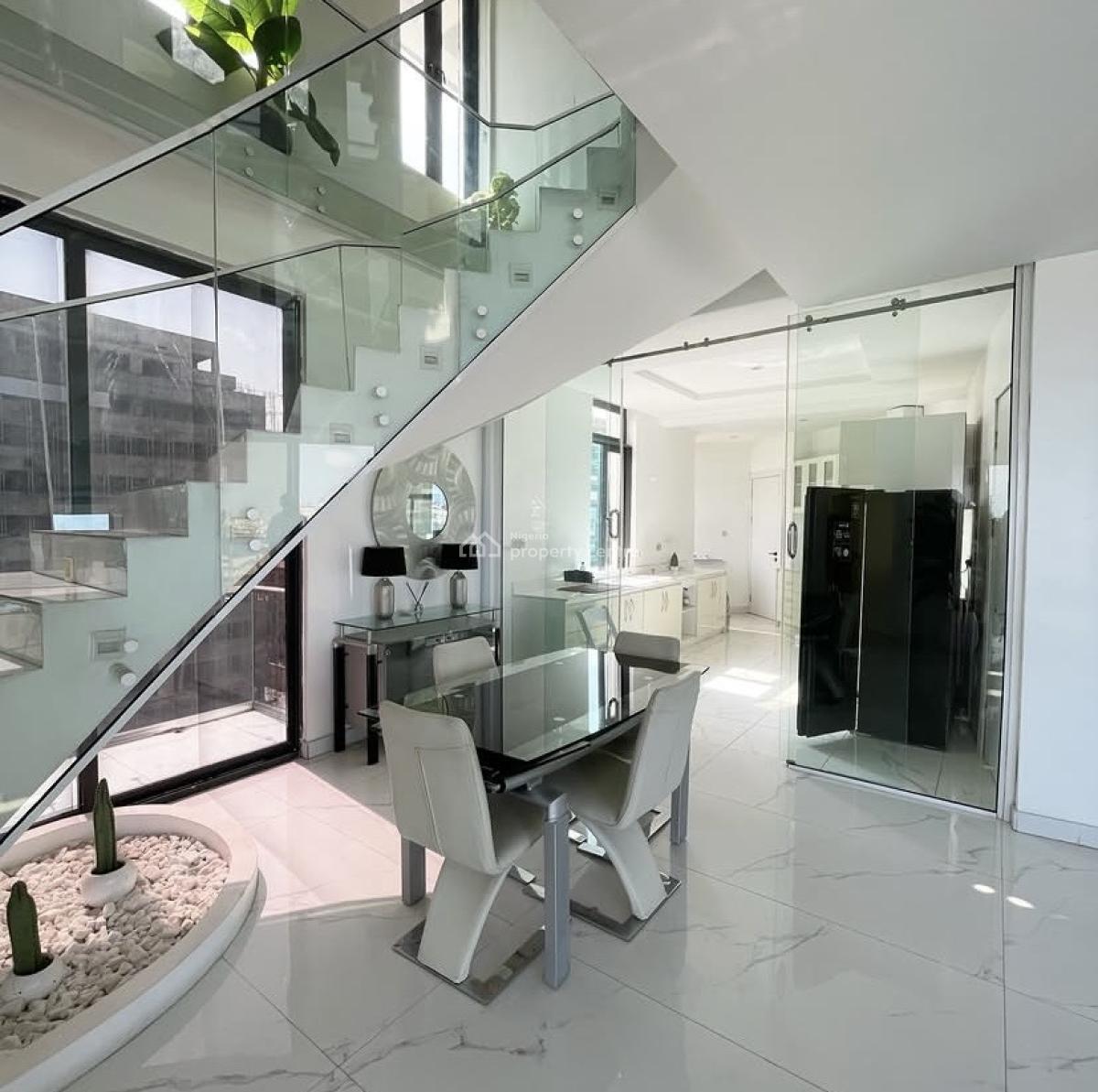 3 Bedroom Fully Furnished Penthouse Maisonette with Bq, Lekki Phase 1, Lekki Phase 1, Lekki, Lagos, House for Rent