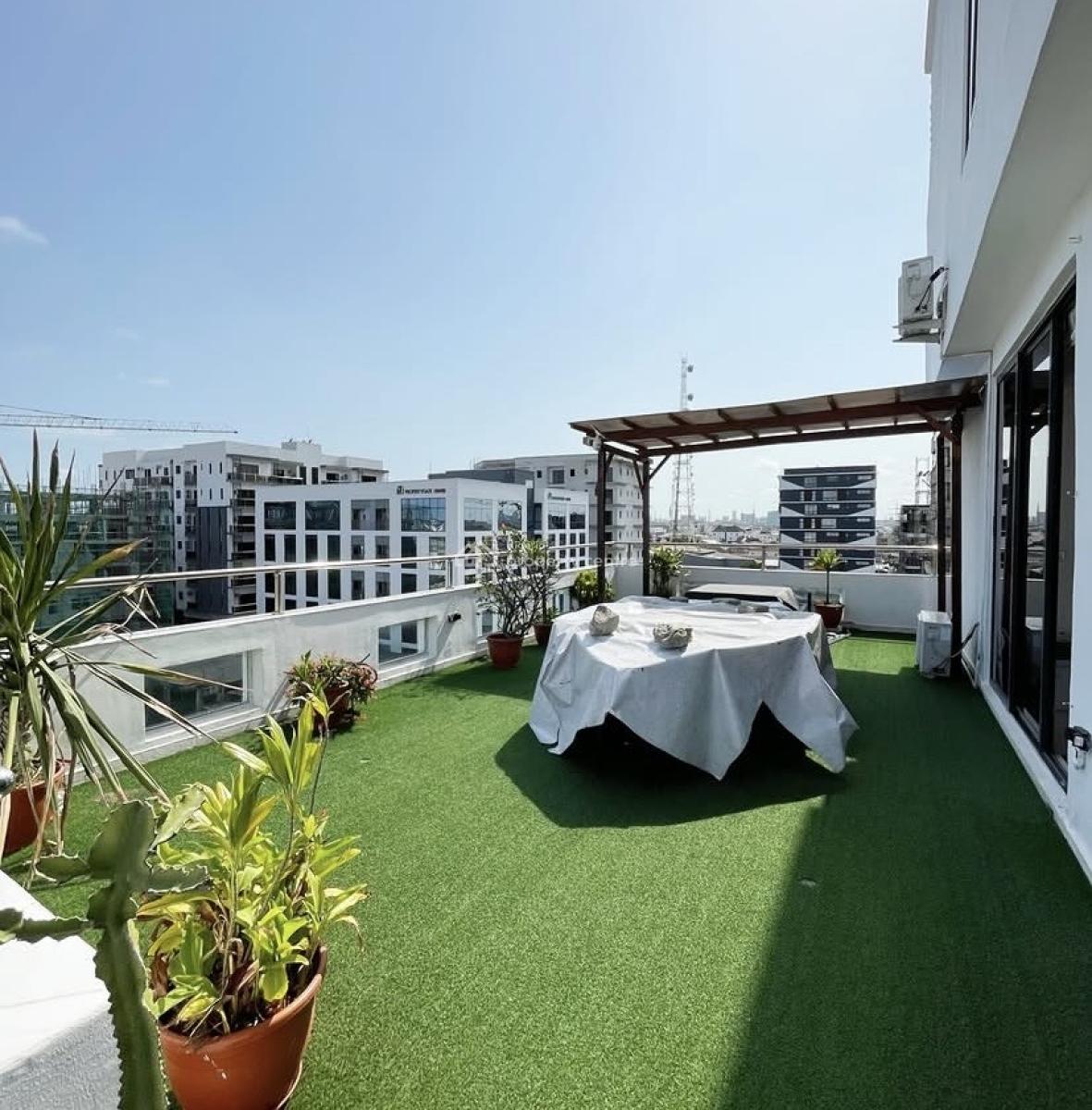 3 Bedroom Fully Furnished Penthouse Maisonette with Bq, Lekki Phase 1, Lekki Phase 1, Lekki, Lagos, House for Rent