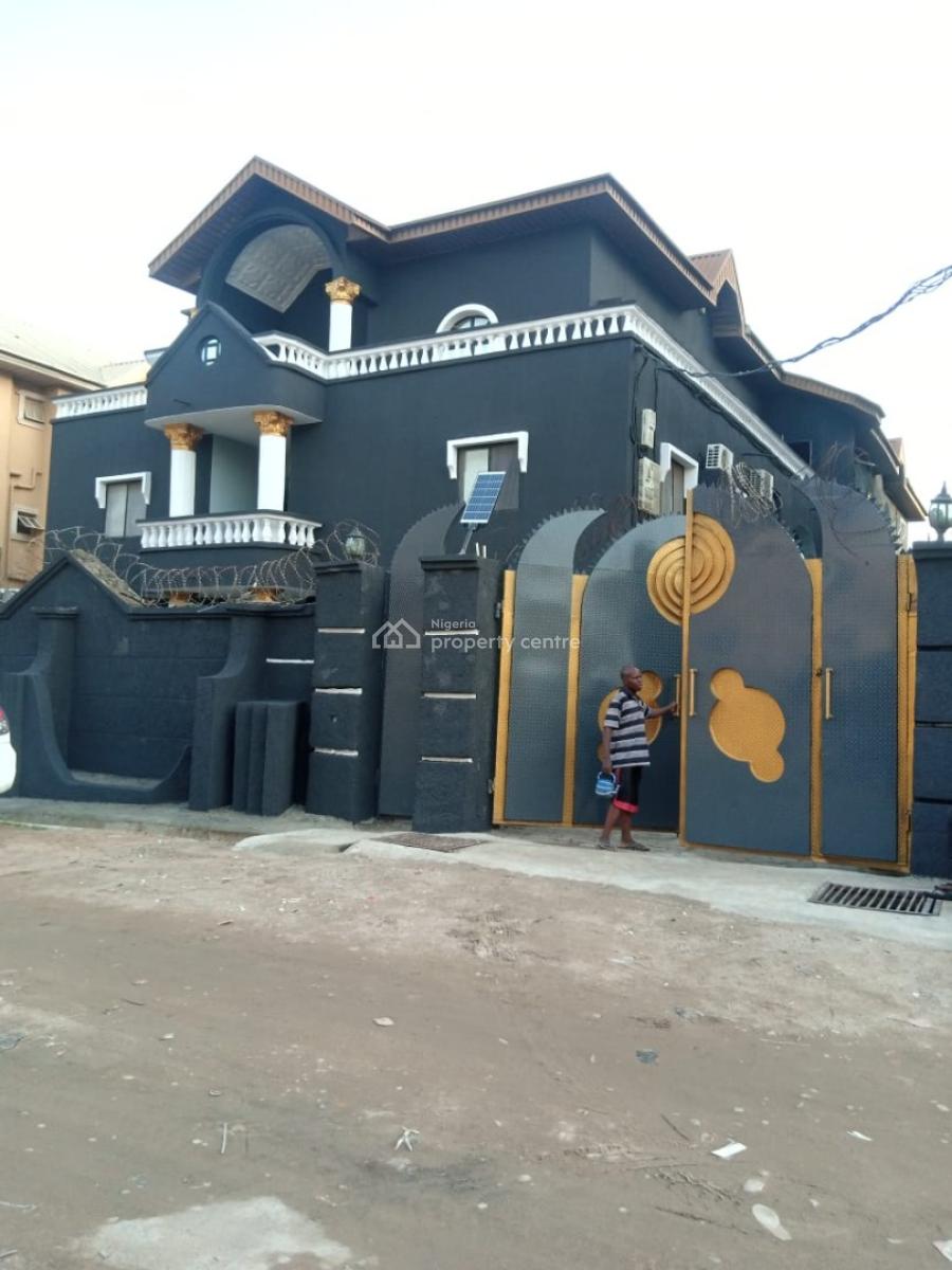 5 Bedrooms Detached Duplex with Penthouse, Canal Estate, Okota, Ago Palace, Isolo, Lagos, Detached Duplex for Rent