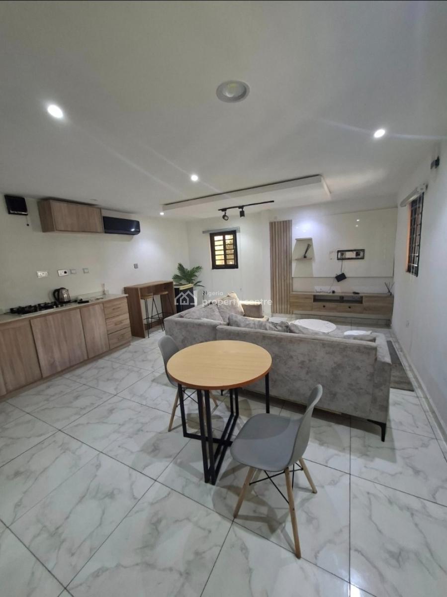 Direct Furnished Or Unfurnished Onebedroom Flat  with Fitted Kitchen, Lekki Phase One By Jose Maria, Lekki Phase 1, Lekki, Lagos, Mini Flat (room and Parlour) for Rent