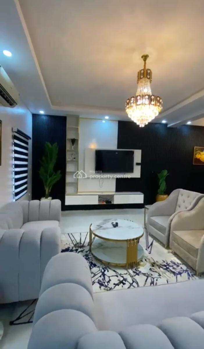 Fully Furnished and Serviced 3 Bedroom Terrace Duplex, Ocean Palm Estate, Sangotedo, Ajah, Lagos, Terraced Duplex for Rent