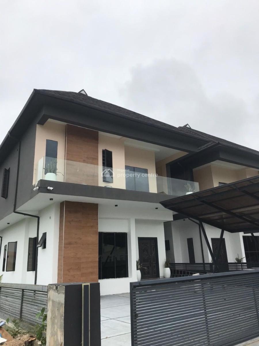 Beautiful 4 Bedroom Duplex with a Bq  and a Pool, Peace Gardens Estate, Sangotedo, Ajah, Lagos, Detached Duplex for Sale