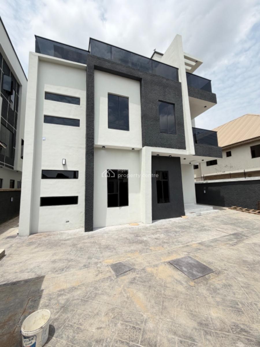 Newly 5-bedrooms Fully Detached Duplex with Bq and Security House, Omole Phase 1, Ikeja, Lagos, Detached Duplex for Sale