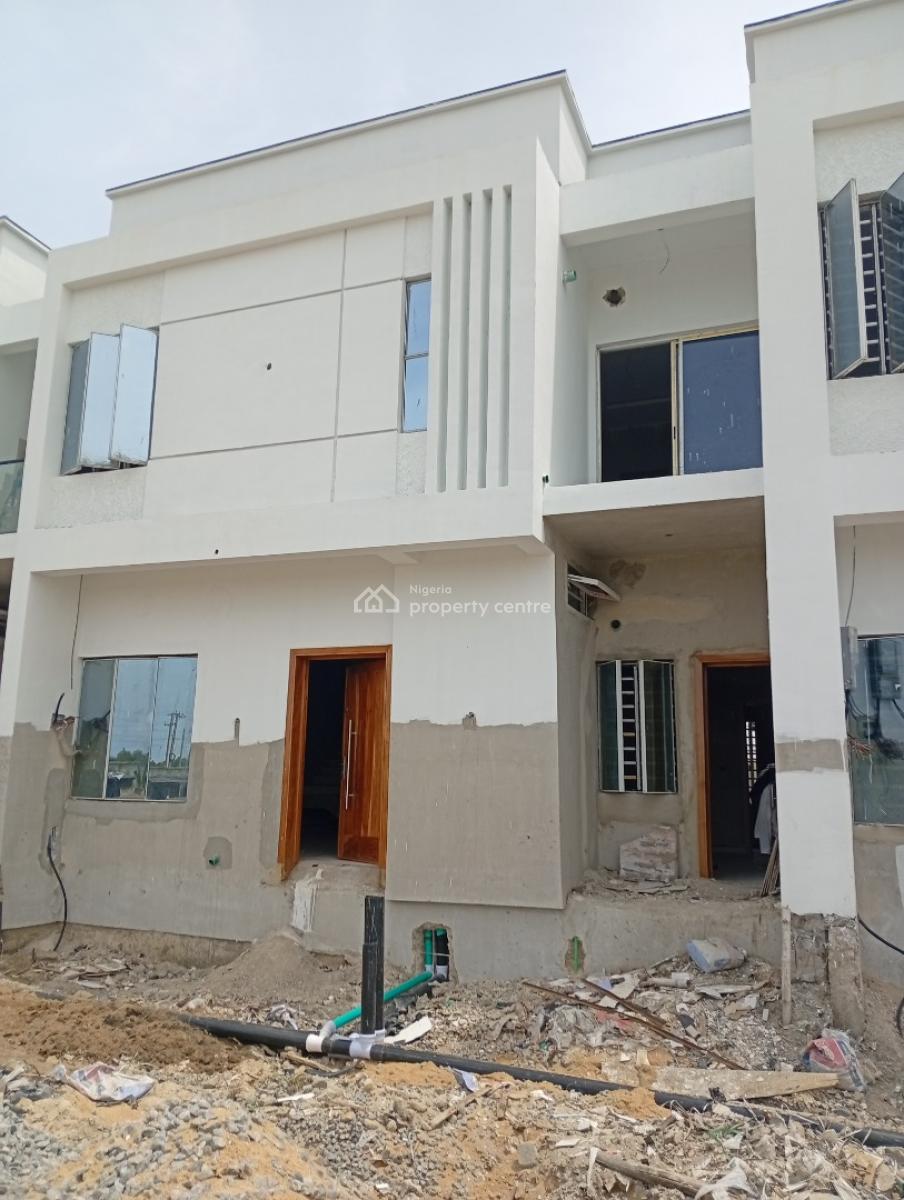 Brand New 3 Bedroom Terraced Duplex with a Mini Flat, in an Estate Along Ogombo Road, Not Far From Abraham Adesanya Roundabo, Lekki, Lagos, Terraced Duplex for Sale