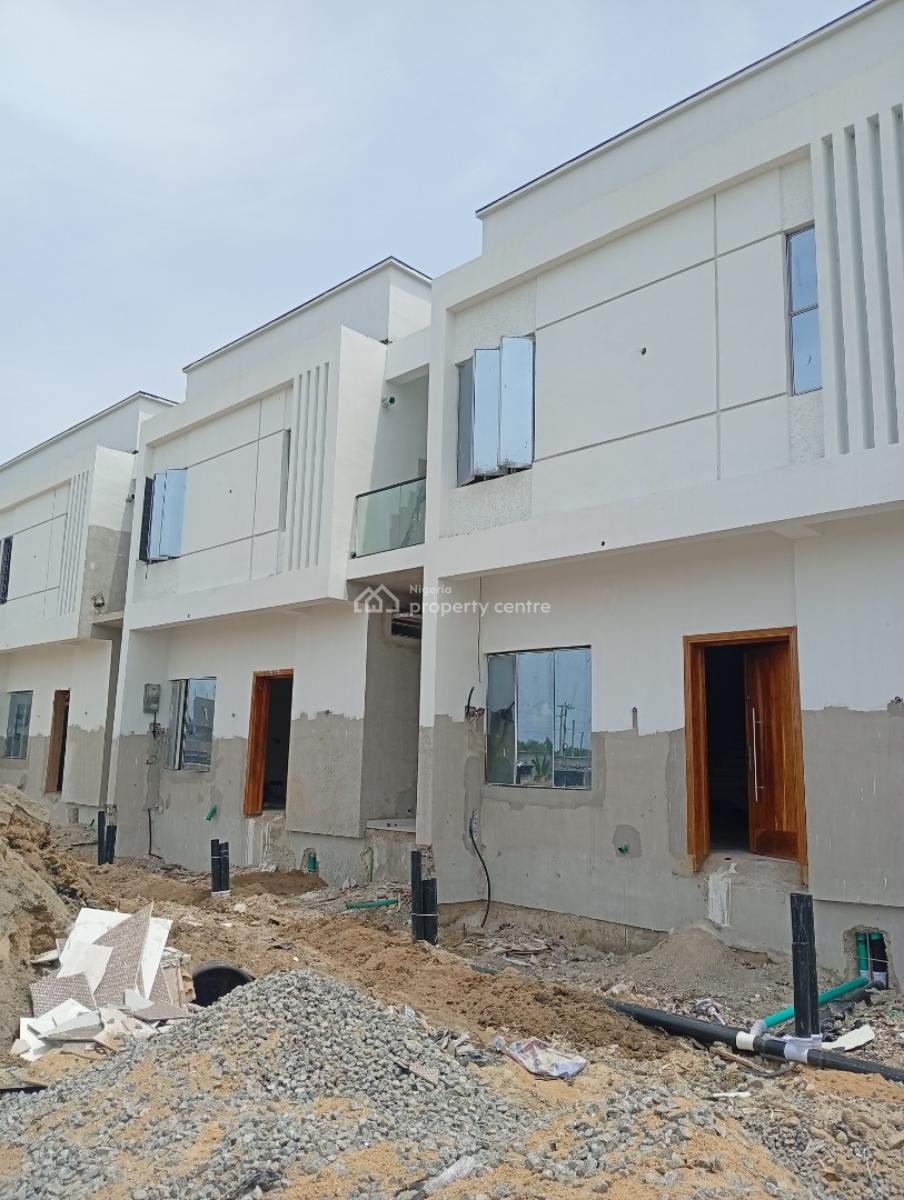 Brand New 3 Bedroom Terraced Duplex with a Mini Flat, in an Estate Along Ogombo Road, Not Far From Abraham Adesanya Roundabo, Lekki, Lagos, Terraced Duplex for Sale