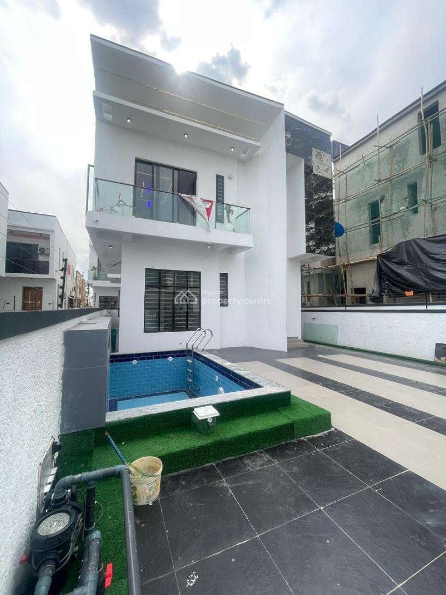 5 Bed Fully Detached Duplex with a Spacious Living Room, Pool, Bq, Ikota, Lekki, Lagos, Detached Duplex for Sale