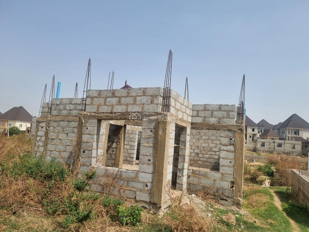 Solidly Built at Decking Level 5 Bedroom Detached Duplex, Lugbe District, Abuja, Detached Duplex for Sale