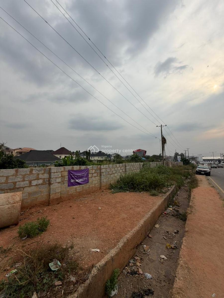 a Fenced 1500sqm Commercial Plot of Land, Located Near Aerodrome Gra Main Gate, Along Samonda - Ui Road, Samonda, Ibadan, Oyo, Land for Sale