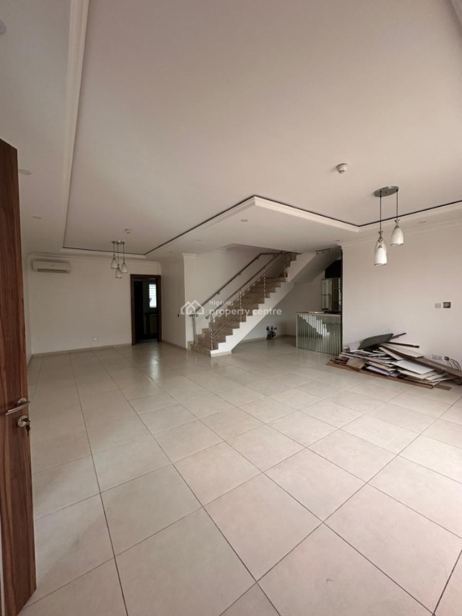 Well Finished Serviced 4 Bedroom Terrace with a Room Bq, Banana Island, Ikoyi, Lagos, Terraced Duplex for Rent