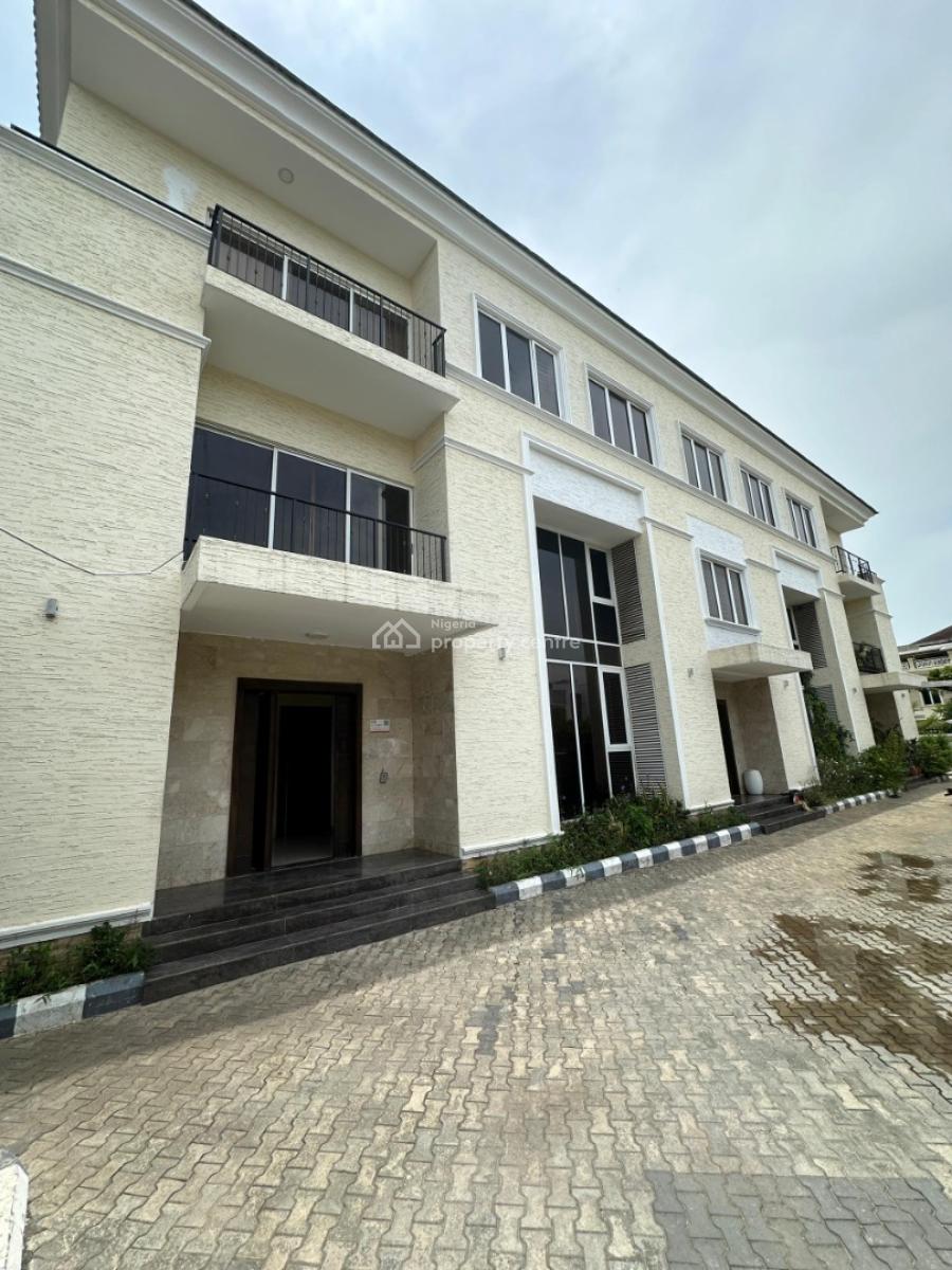 Well Finished Serviced 4 Bedroom Terrace with a Room Bq, Banana Island, Ikoyi, Lagos, Terraced Duplex for Rent