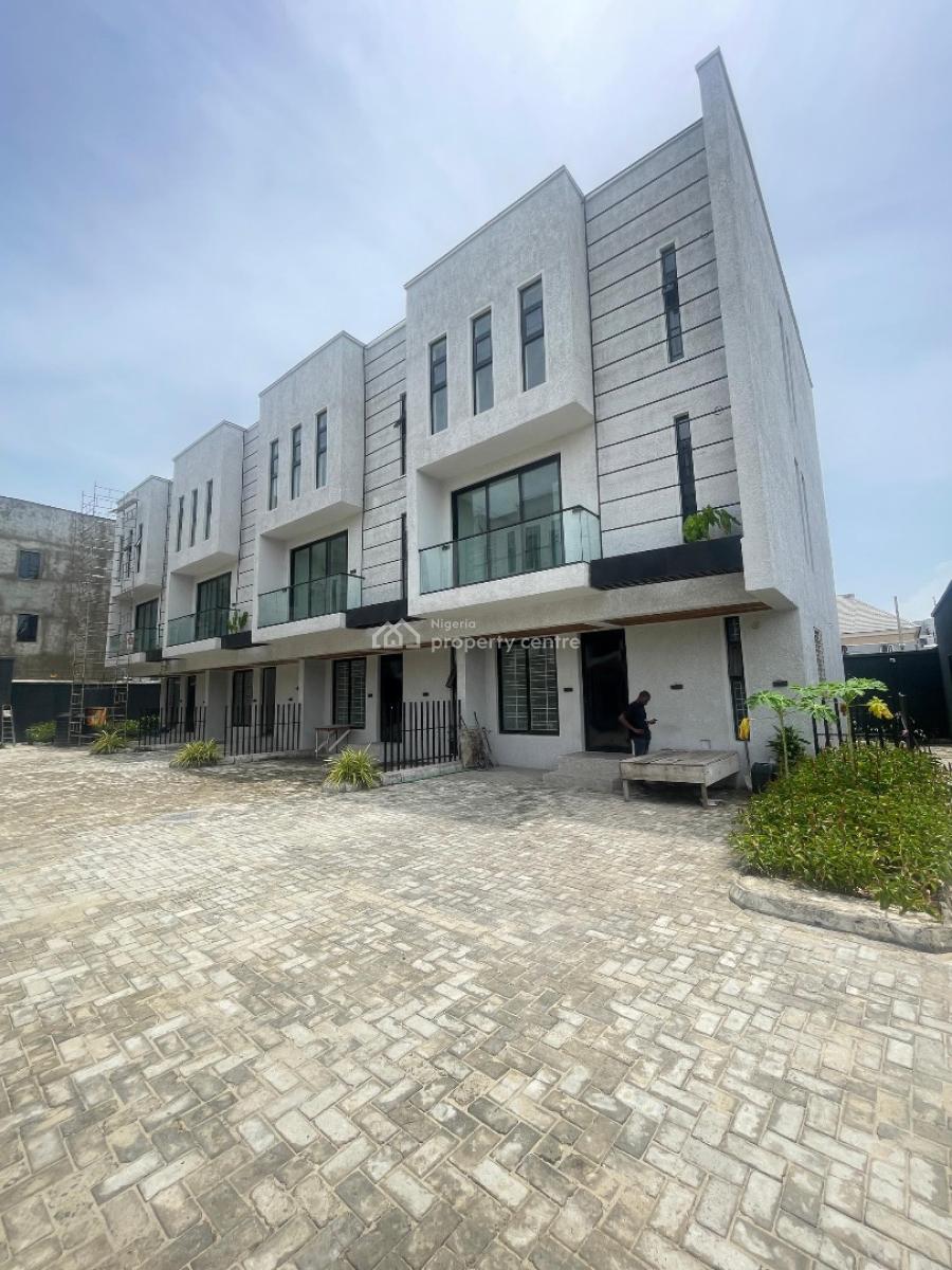 Astonishing 4 Bedroom Terrace Duplex with Two Floors and a Generator House, Ikate, Lekki, Lagos, Terraced Duplex for Sale