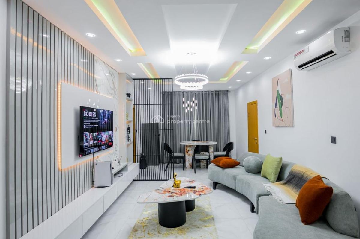 Furnished 3 Bedrooms with Estate Pool, Cyberville Horizon Estate, Ikate, Lekki, Lagos, Flat / Apartment for Rent