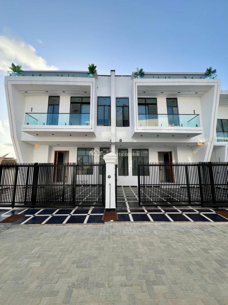 Beautifully Carved 4 Bed Semi Detached Home with Bq, Ajah, Lagos, Semi-detached Duplex for Sale