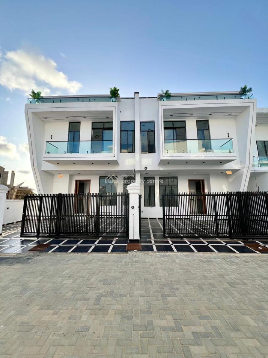 Beautifully Carved 4 Bed Semi Detached Home with Bq, Ajah, Lagos, Semi-detached Duplex for Sale