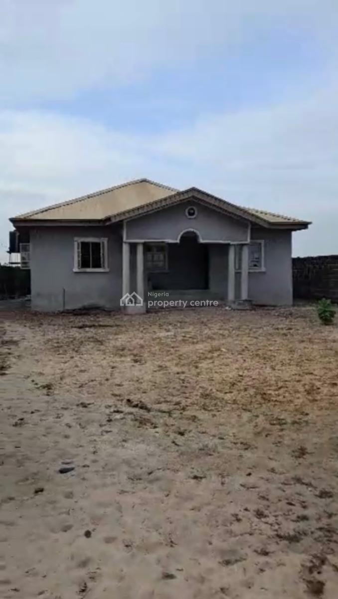 Spacious 3-bedroom Bungalow on a Full Plot of Land, Atican Beach, Okun-ajah, Ajah, Lagos, Detached Bungalow for Rent