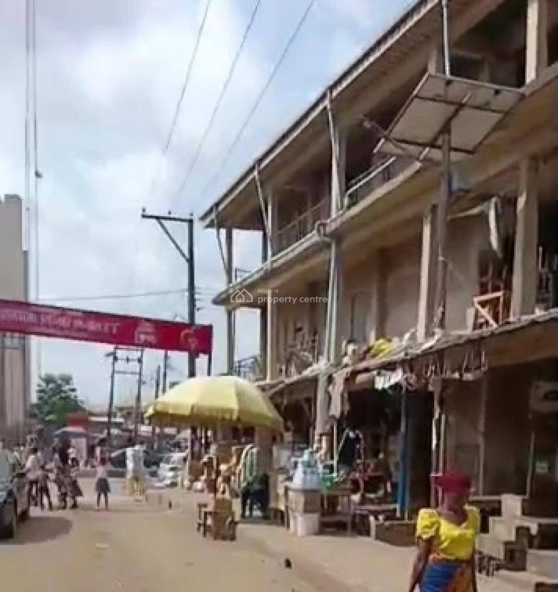 110 Shops, Two Storey Building Fully Occupied 50ft By 100ft Land, 1 Etebite Street, Off Mission Road, Ring Road, Benin, Oredo, Edo, Shop for Sale