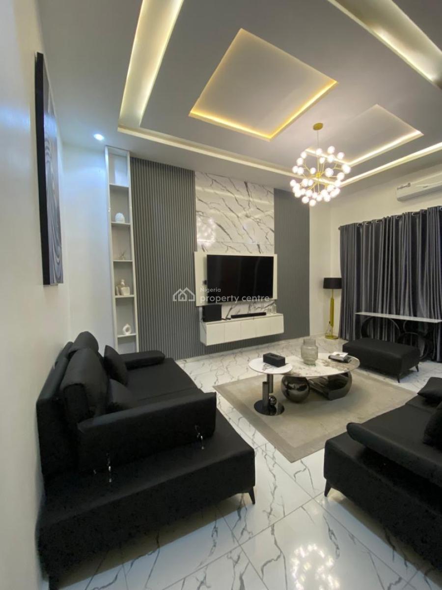 Fully Furnished 4 Bedroom Terrace Duplex with 12kw Hybrid Inverter, Gra, Ikota, Lekki, Lagos, Terraced Duplex for Rent