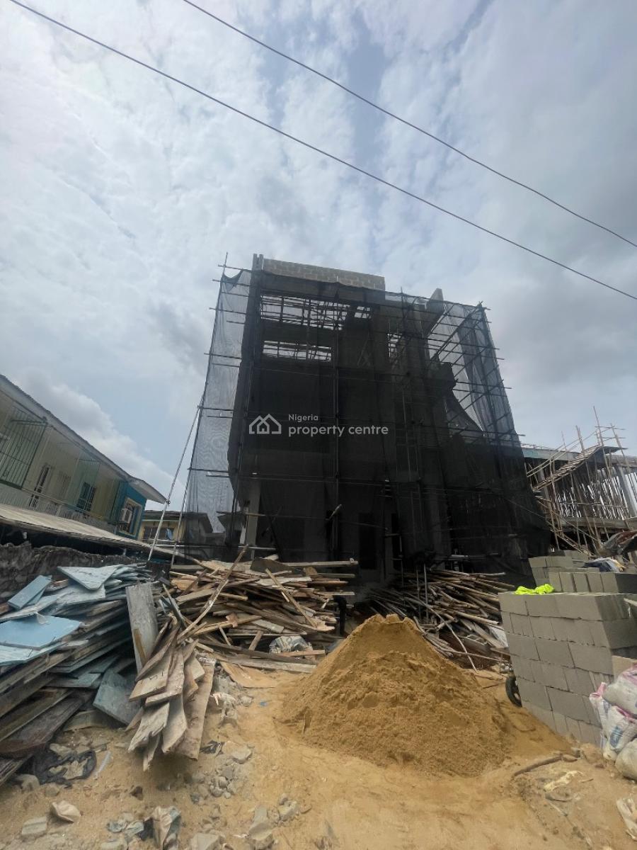 Fully Detached 5 Bedroom Duplex, Off Adelabu, Surulere, Lagos, Detached Duplex for Sale