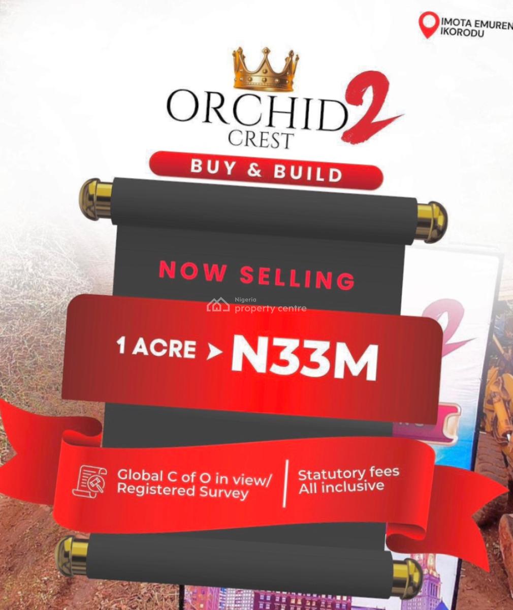 a Prime Buy and Build Property Nestled in Well-planned Environment, Emuren, Imota, Ikorodu, Lagos, Residential Land for Sale