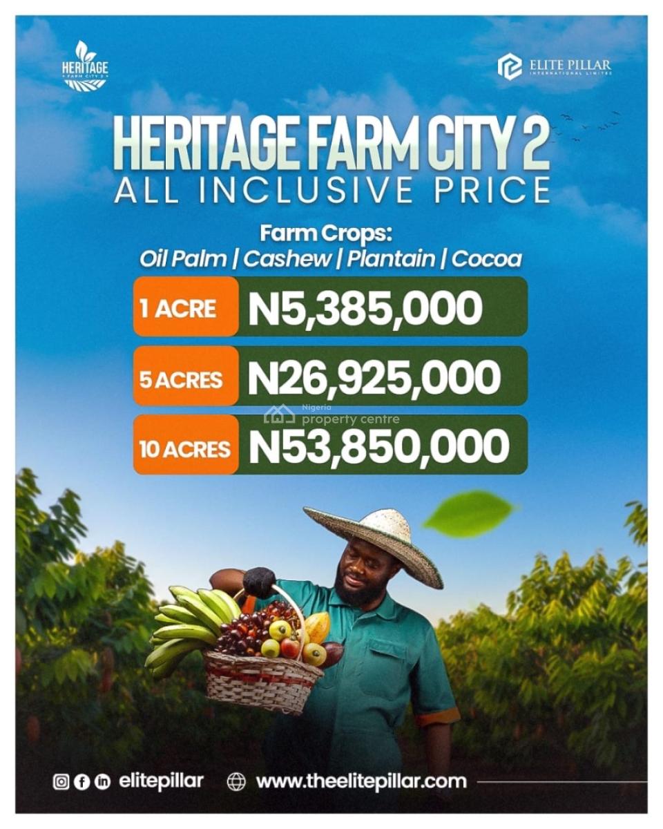 Own an Affordable Farmland, Alabata, 25 Minutes From Funnab, Abeokuta North, Ogun, Land for Sale