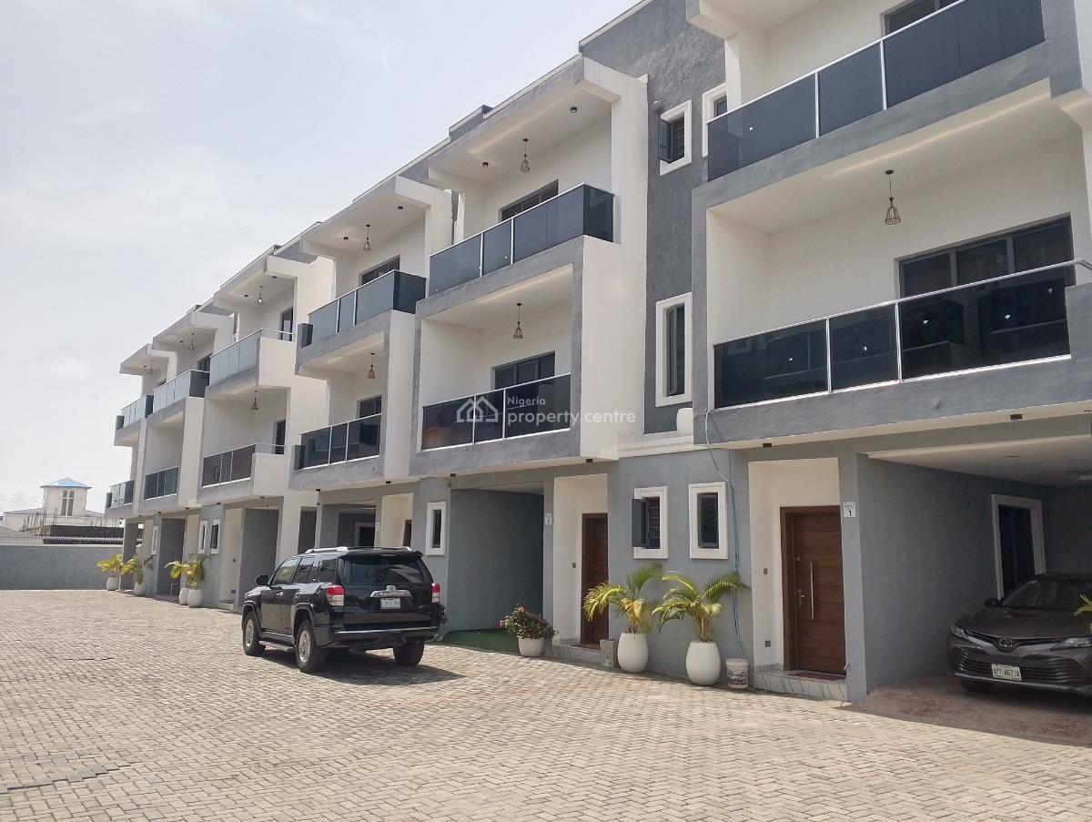 Serviced 4 Bedroom Terrace Duplex with a Room Bq, Opposite Elevation Church, Ikate Elegushi, Lekki, Lagos, Terraced Duplex for Sale