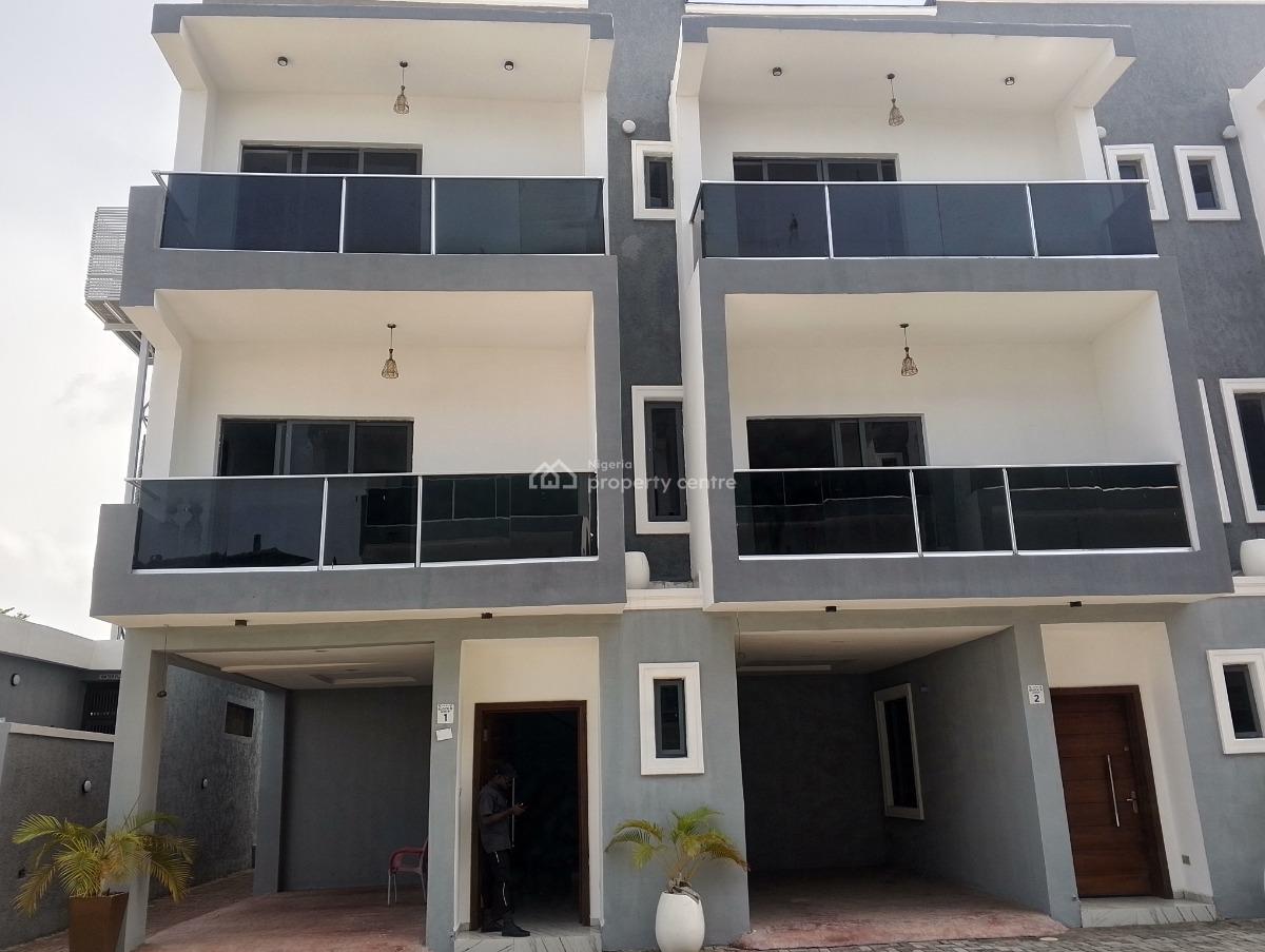 Serviced 4 Bedroom Terrace Duplex with a Room Bq, Opposite Elevation Church, Ikate Elegushi, Lekki, Lagos, Terraced Duplex for Sale