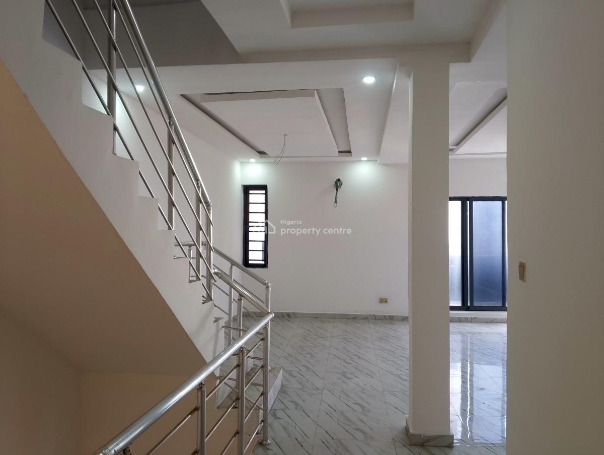 Serviced 4 Bedroom Terrace Duplex with a Room Bq, Opposite Elevation Church, Ikate Elegushi, Lekki, Lagos, Terraced Duplex for Sale