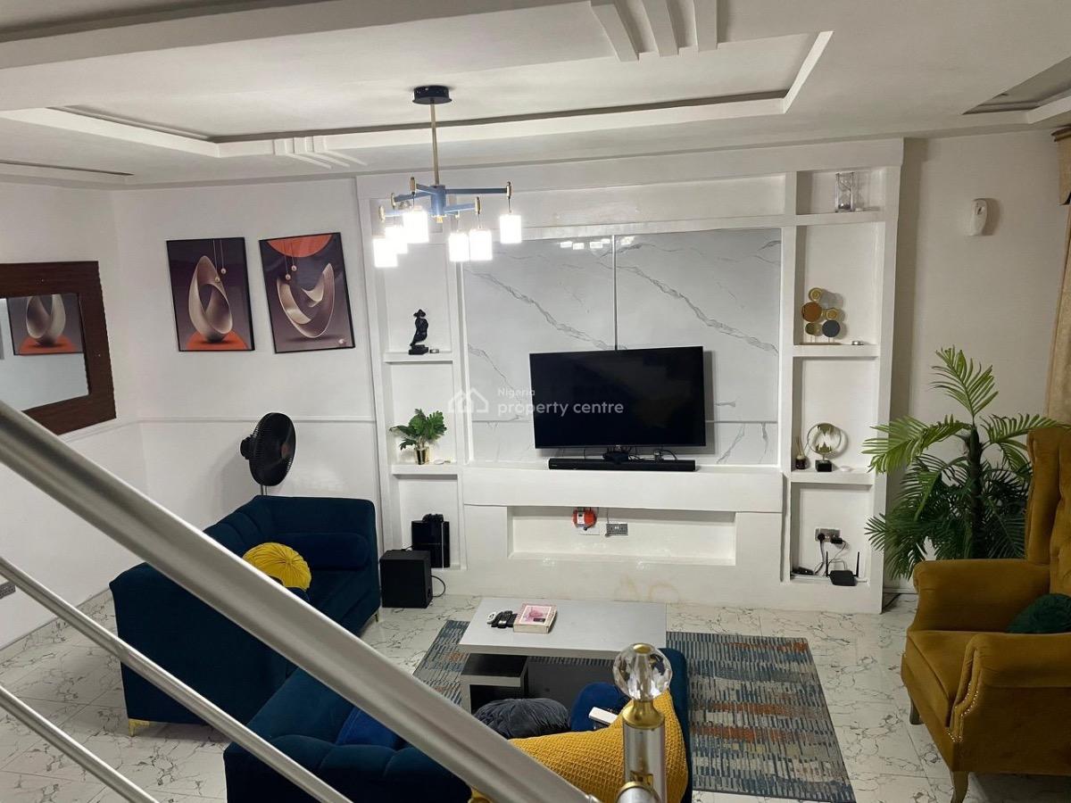 Luxury 3 Bedroom Terrence Duplex with 24-hour Bq Light, Lbs Call to Access Close to Express, Sangotedo, Ajah, Lagos, Terraced Duplex for Rent