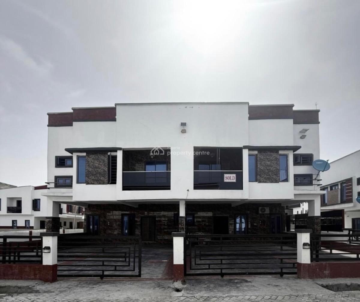 Contemporary 4 Bedroom Semi Detached Duplex with Swimming Pool and Bq, Ikota, Ikota, Lekki, Lagos, Semi-detached Duplex for Sale