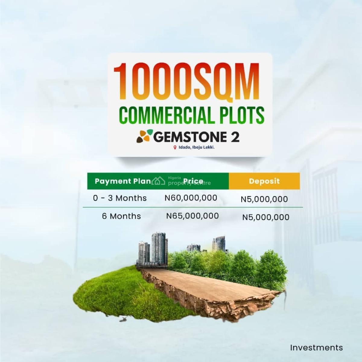 Residential and Commercial Land Plots in a Fast-growing Estate, Gemstone 2 Estate, Eleko, Ibeju Lekki, Lagos, Mixed-use Land for Sale