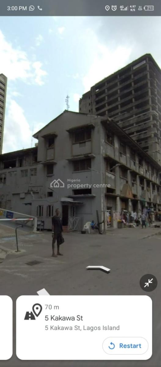 a Corner Piece Land, Kakawa, Lagos Island, Lagos Island, Lagos, Mixed-use Land for Sale