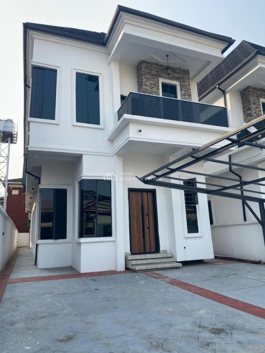 5 Bedroom Fully Detached Duplex with Bq Inside a Secured Estate, Osapa, Lekki, Lagos, Detached Duplex for Rent