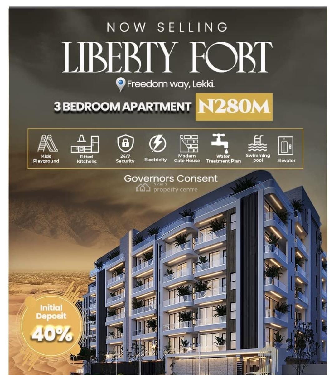 Luxury 3 Bedroom Apartment, Freedom Way, Lekki, Lekki, Lagos, Flat / Apartment for Sale