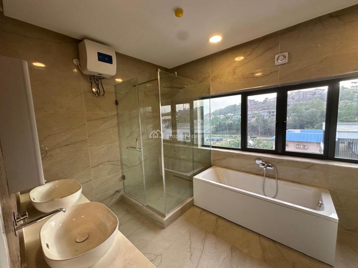 Serviced 3 Bedrooms Duplex, 2 Rooms Bq, Pool, Gym, Clubhouse, Pantry, Maitama District, Abuja, Terraced Duplex for Rent