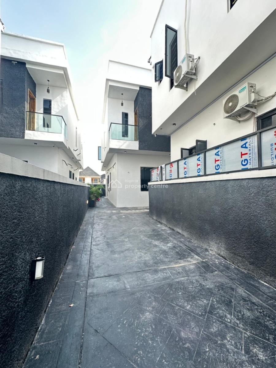 Newly Built and Luxury Finished 4 Bedroom Duplex with Boys Quarter, in a Service Estate By Orchid Road, Lekki Phase 2, Lekki, Lagos, Semi-detached Duplex for Sale