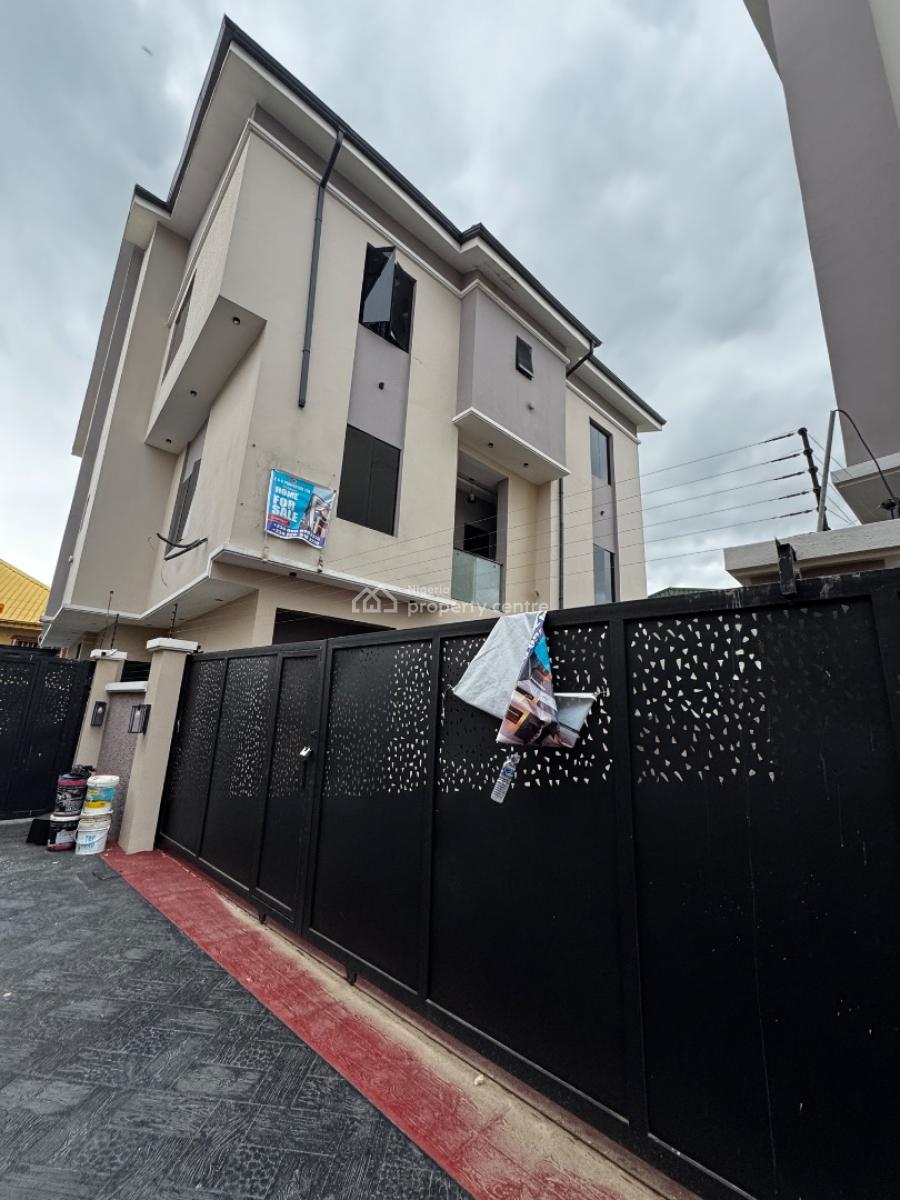 Breathtaking 4 Bedroom Semi Detached Duplex with Bq, Beautifully Built Home with Bq in a Code to Access Estate, Gra Phase 1, Magodo, Lagos, Semi-detached Duplex for Sale
