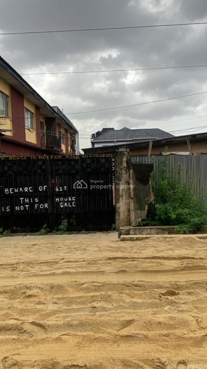 Dilapidated Bungalow on a Full Plot of Land Available, Adekunle Kuye, Surulere, Lagos, Detached Bungalow for Sale