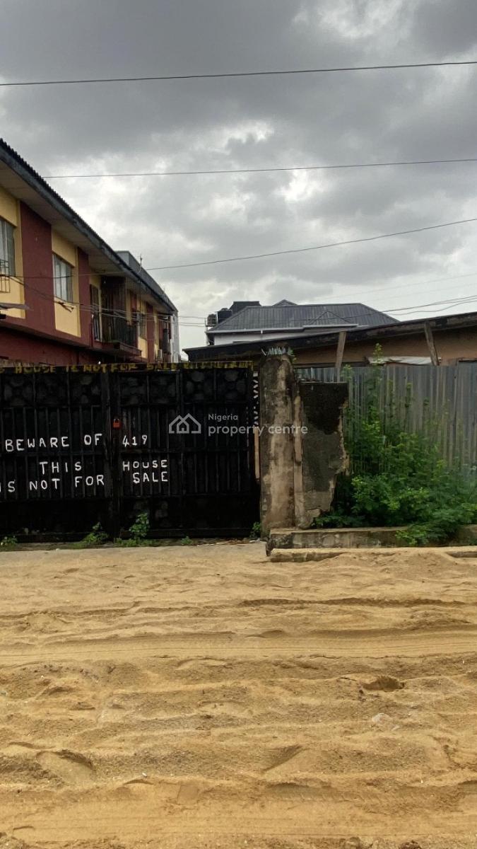 Dilapidated Bungalow on a Full Plot of Land Available, Adekunle Kuye, Surulere, Lagos, Detached Bungalow for Sale